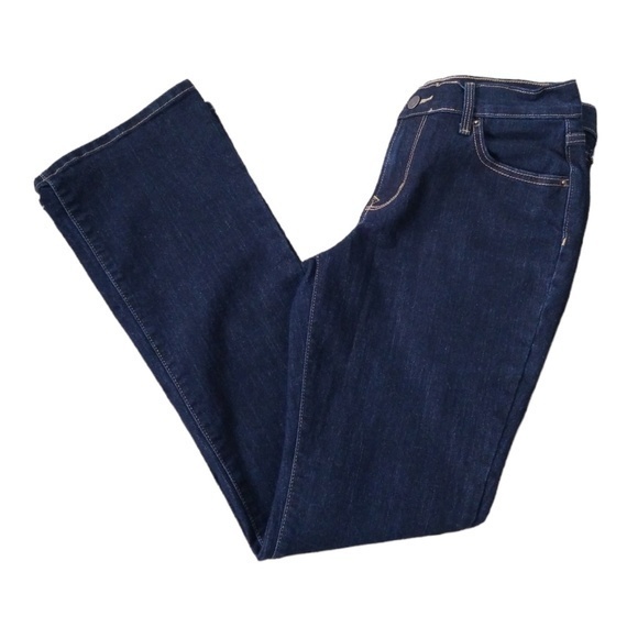 Old‎ Navy Women's Blue Dark Wash Mid-Rise Curvy Boot Cut Jeans Sz. 6 - Picture 1 of 8